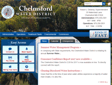 Tablet Screenshot of chelmsfordwater.com